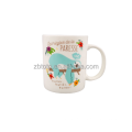 Taza de sublimación blanca barata Taza de sublimación de cerámica de cerámica 11oz Zibo Paza